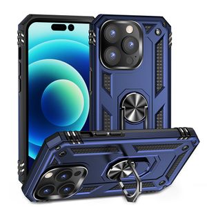 Wholesale Armor Kickstand Cases for iPhone 14 Max 13 Pro 12 11 XS XR 7 6 8 Plus Protective Ring Cover Samsung A13 A53 S21 FE