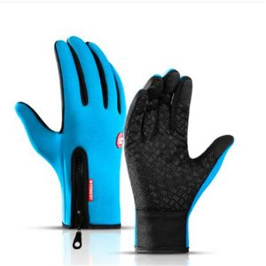 Unisex Fleece Touch Screen Winter Sport Gloves Windproof Anti stick Cycling Bicycle Bike Ski Outdoor Camping Hiking Motorcycle Glove Sports