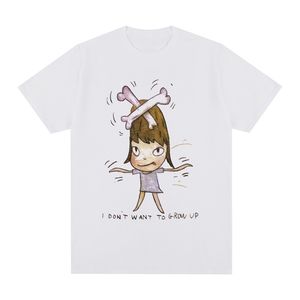 Yoshitomo Nara私はTシャツコットンメンズTシャツTシャツレディース220708を育てたくない