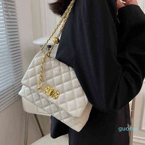 Diamond Pattern Роскошный дизайнерская сумка цепь женская сумка 2022 Trend PU кожаные повседневные сумки для женщин Crossbody сумки женщина 9696
