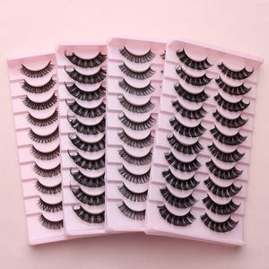 False Eyelashes Pairs DD Curl Russian 10-23mm Reusable Strip Lashes Fluffy Dramatic Messy Extension Makeup ToolFalse