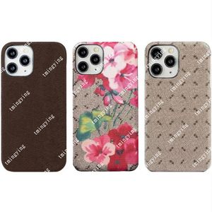 Designers mode telefonfodral f￶r iPhone 14 Pro Max 13 Case 12 11 14Plus Cover Letter Bee Tiger Snake Print Case Pu Leather Samsung Shell Galaxy S21 S22 S23 Ultra Ultra