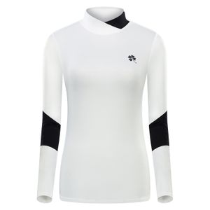 Wholesale high neck shirt ladies resale online - Women Golf Tennis Clothing Long Sleeve T Shirts Slim Fit Baseball Shirts Ladies Autumn High Neck Uniforms Quick Dry Tops