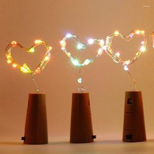 Str￤ngar LED Cork Shaped Starry String Light Outdoor Garland Lamp Party Wedding Decoration Christmas Lights Gift Box Wine Bottle Lampled