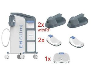 5000 watt ems neo gövde şekillendirme makinesi hi-emt, kasları uyarır kas stimülatörü odaklı elektromanyetik 4 tutamak RF