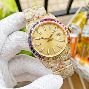 Diamond Watch Automatyczne zegarki mechaniczne 41 mm Diamenty Bezel Sapphire Waterproof Waterproof Men Designer zegarek