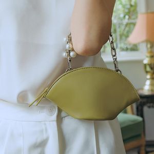 HBP White Designer Mini Handheld Pudling Bags 2022 Женская вечеринка изысканная милая жемчужная цепь маленькая сумка