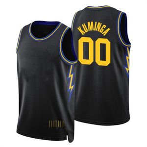 Tryckt Golden State Custom DIY Design Basketballtröja Anpassning Team Uniforms Skriv ut Personliga Any Name Number Män Kvinnor Kids Ungdom Boys Black Jersey