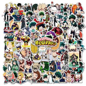 New Sexy 100pcs My Hero Academia Anime comic Cartoon Stickers Decals Luggage Skateboard Laptop Guitar Graffiti Sticker Classic Kid Toys