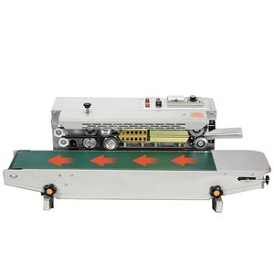 220V Automatic Continuous Plastic Bag Band Sealer Film Sealing Machine Aluminum Foil Bag Edge Sealer