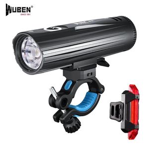 Wholesale rechargeable lights for bikes for sale - Group buy Flashlights Torches B2 Bicycle Light USB Rechargeable Bike P9 LED Lumens Beam Distance M Headlights And TaillightFlashlights