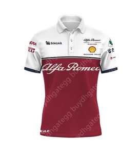 V4qg 2022 Neues Racing Team Formula One Kurzarm-Polo-Herrenhemd Alfa Romeo Sauber Räikkönen Sommer 8w1v