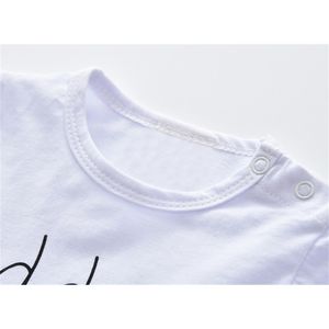 Set di abbigliamento per bambini nato Neonate Vestiti a maniche lunghe Lettera T-shirt per bambina di papà Pantaloni Fascia per bambino Outfit LJ201223
