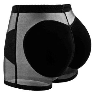 Women Dress Big Ass Sexy Butt Lifter Seamless Shapewear Padded Hip Enhancer Booty Pad Push Up Buttock Pant Underwear Body Shaper Y220411