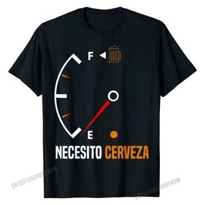 Mexican beer necesito cerveza cool & funny sayings T-Shirt Cotton Mens Tops T Shirt Family Latest Tshirts 220423