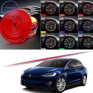 Wholesale protector ring for sale - Group buy 8M Multi Colors Car Wheel Hub Rim Trim for Tesla Model Y X S Plus Edge Protector Ring Tire Strip Guard Rubber Stickers282m