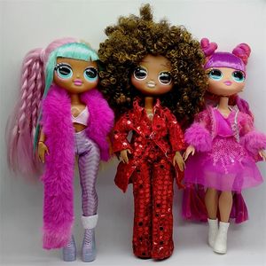 Подходит для OMG Doll Fashion Doll Кружевое свадебное платье для девочек подарка на день рождения 220816