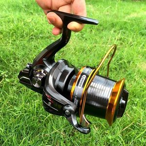 LJ3000-9000 Storlek Full Metal Spool Jigging Trolling Long S Casting for Carp and Salt Water Surf Spinning Big Sea Fishing Reel Baitcasting Ree