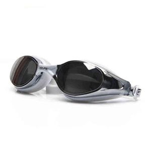 رجال النساء محترفين للسباحة نظارات مضادة للضباب UV حماية HD قابلة للتعديل نظارات الغوص الكبار حمام العين y220428