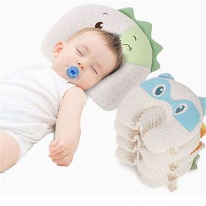 Baby Pillow born Infant Latex head pillows Cute Cartoon Kids Breathable Corrective Sleeping Pillow Anti Flat Head in LJ201208