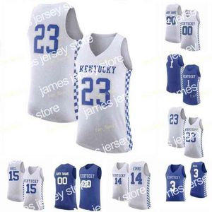 NOWA NCAA College Kentucky Wildcats Basketball Jersey 22 Shai Gilgeous-Alexander 15 Cousins ​​0 Quade Green 2 Ashton Hagans Customed zszyte