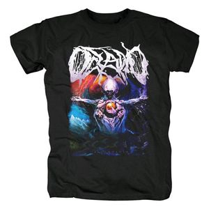 T-shirts voor heren ontwerpen American Deathcore Band Oceano Rock Men Women Shirt 3d Heavy Metal Punk Fitness Camiseta Skateboard Black Teemen's