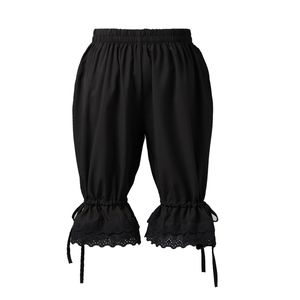 Pantaloni Lolita Bloomer da donna Pantaloncini elastici di zucca bianchi vintage Sotto i pantaloni di sicurezza con bolle di pizzo