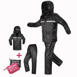 Abbigliamento da moto Impermeabile impermeabile unisex Giacca a doppio strato Bicicletta elettrica Set antipioggia riflettente Tute Abbigliamento motoAppare moto