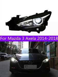 Headlights All LED For Mazda 3 Axela LED Headlight 20 14-20 18 DRL Head Light Mazda-3 High Beam Front Lights Facelift