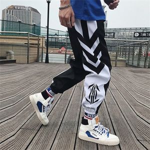 Streetwear hiphop joggers byxor män förlorar harem byxor ankel längd byxor sport casual trybyxor vit techwear 220726