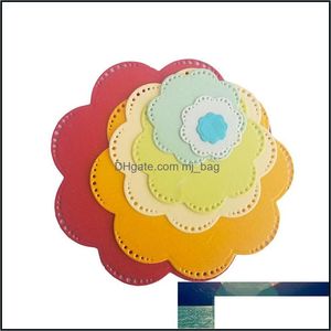 Strumenti artigianali Arti Mestieri Regali Casa Giardino 7 Pz/set Nuovo Fiore Forma Metallo Taglio Muore Stencil Per Fai Da Te Scrapbooking/Po Album Decorativo