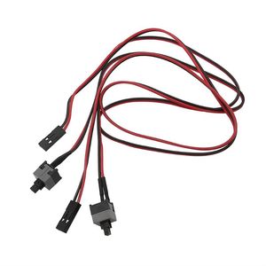 Switch 5/10pcs 50 cm Lenght strömbrytare kabel för PC -switchar Dator Momentary Återställ automatiskt tryckknappar