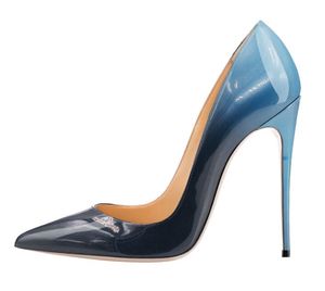 黒いグリッターハイヒールスティレットポンプブライダルウェディングシューズ女性靴先の尖ったつま先の薄いかかと本物の革の靴