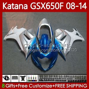 Karosserien für Suzuki Katana GSXF 650 GSX-650F GSX 650F blau silber Karosserie 120Nr