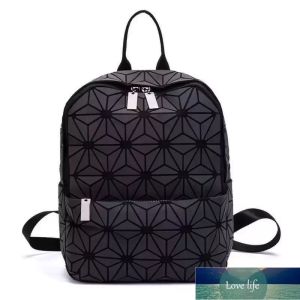 Rucksack Frauen Laser Leuchtende Geometrische Umhängetasche Klapp Student Schultaschen Für Teenager Mädchen Holographische Sac A Dos Fabrik preis experte