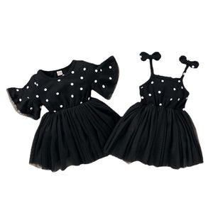 Baby Girl Dresses Polka Dot Summer Princess Ball Gown Dress Children Net Gauze Sling Suspender Dresses Pettiskirt Children's Wear Costume Boutique Clothing