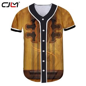 Gothic Guitar Art Musical Instrument Summer 3D Full Printing Fashion Baseball Shirt Print Style Fitness Casual Button Tee 220623