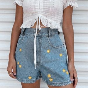 Sommer Frauen Jeans Denim Shorts Mode Lässig Weibliche Vintage Streetwear Hohe Taille Frau Klassische 210702