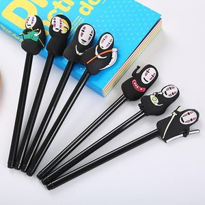 Gel Pens 40 Pcs Personality Lovely Cartoon All Black Face - Less Male Neuter Animation Pen Water Based Creative Stationery