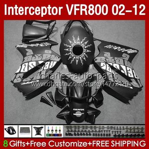 Corpo OEM per HONDA VFR800 VFR 800 RR CC 800RR Interceptor 02-12 Carrozzeria 129No.138 800CC VFR800RR 02 03 04 05 06 07 08 09 10 11 12 VFR-800 RR 2002 2012 Carenatura grigio piatto