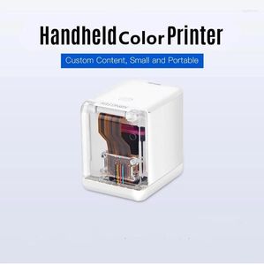 Printers Kongten Mbrush Color Mobile Mini Inkjet Printer Wifi Customized Code Android Wireless Handheld Gift Card Logo PrinterPrinters Roge2