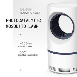 Убийская лампа комаров 5W USB Smart Optically -контролируемая антимоскито -убийственные светодиодные светодиодные светодиодные репелленты вредители отклонение 19 мая 23 T200529