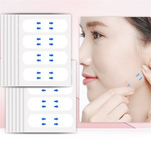 40Pcs 10Sheets Pack Waterproof V Face Makeup Adhesive Tape Invisible Breathable Lift Face Sticker Lifting Tighten Chin