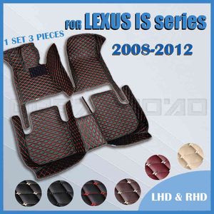 Car floor mats for LEXUS IS series 200 300 300C 250 250C 2008 2009 2010 2011 2012 Custom auto foot Pads automobile carpet cover W220328