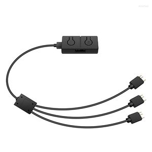 Bilgisayar Kabloları Konektör Dönüştürücüsü 5V - 12V RGB Transfer Hub 3pin 4pin Argb Light Fan AdaptorComputer