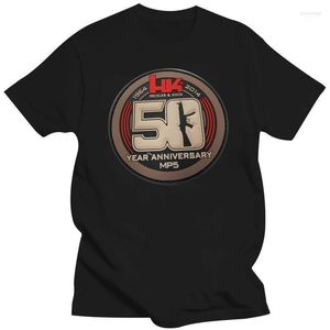 メンズTシャツ男服高品質の夏のTシャツHeckler Koch HK MP5 50th Annivermen'sBles22