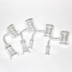 Quartz Thermal Banger Bubble Smoking Pipes With 10 14 18mm Double Tube Nails Tips For Hookahs glass Water bongs