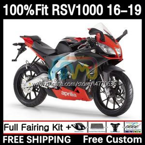 Wtryskowe owiewki formy do Aprillia RSV4 RSV 1000 RSV-1000 RSV1000 R RR 16 17 18 19 Bodywork 5dh.15 RSV1000RR 2016 2017 2018 2019 RSV1000R 16-19 OEM Body Gloss Black Black Black