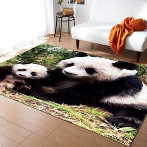 Carpets Wild Animal Panda Printed Floor Mat Door Mats Lounge Rug Kids Carpet Living Room Bedroom Modern Home DecorationCarpets CarpetsCarpet