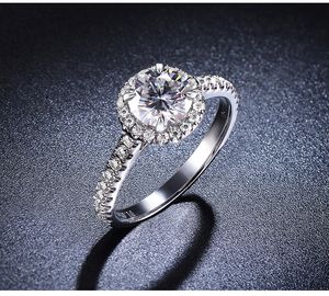 S925 Gioielli in argento Genuino Diamante Diamond Moissanite di grado DEMMA FEMMA FEMMINA FEMMINIMENTO REGALO DELLA RINGGIO DI NATTO REGALO REGOLABILE CON CARTITE
